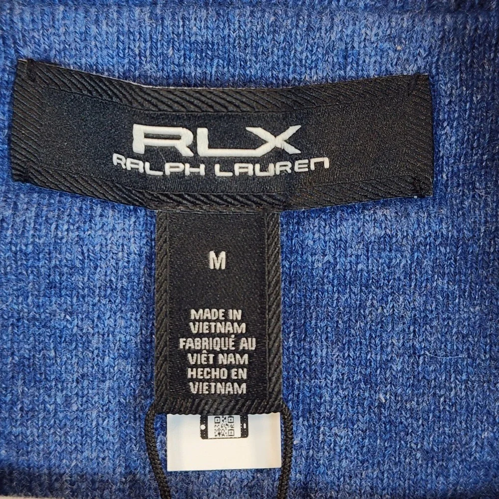 RLX‎ Ralph Lauren Men Cashmere Quarter Zip Golf Quiet Luxury Sweater M NWT